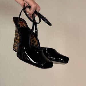 Saint Laurent Patent Wedge Heels
